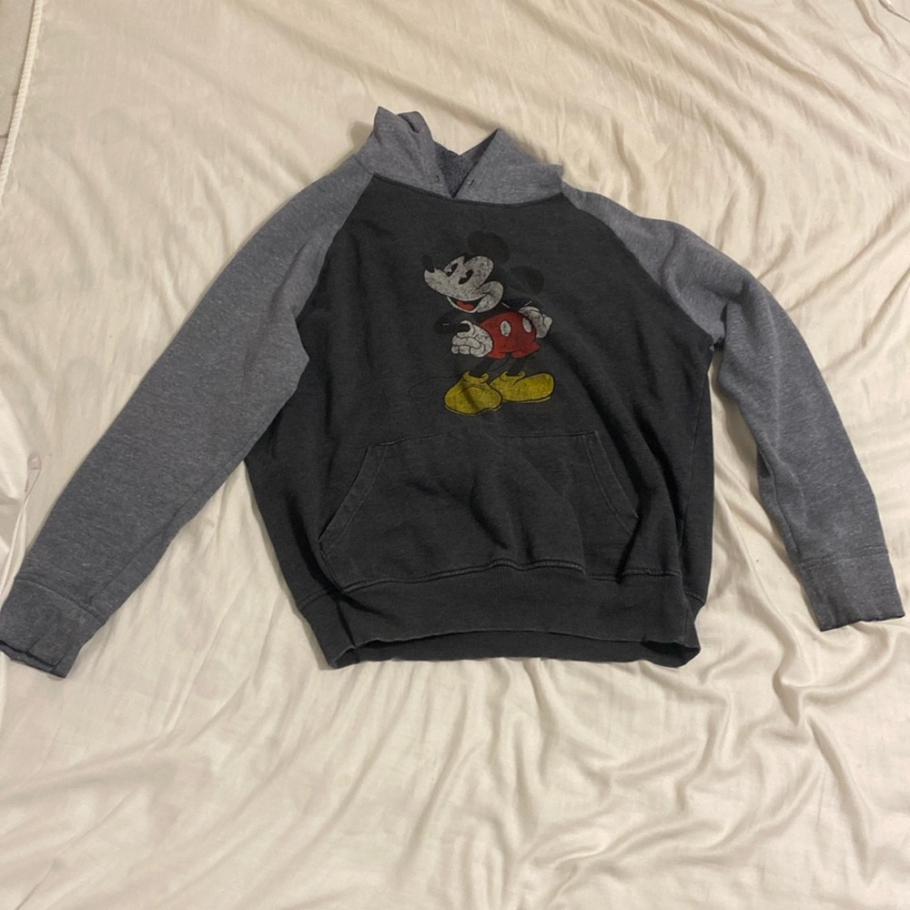Disneyland hoodie worn out